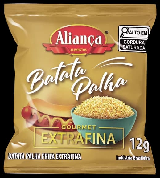 Embalagem Batata Palha Sachê Extrafina 12g