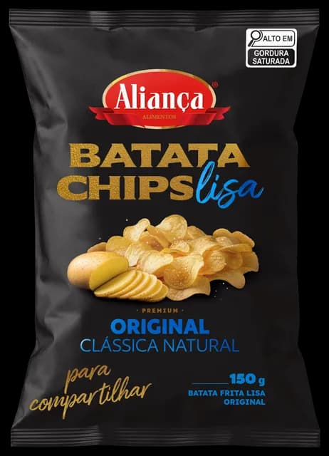 Embalagem Batata Chips Lisa Original 150g